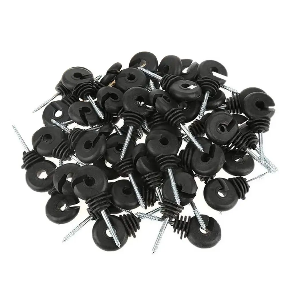 Electric Fence Insulator Post - Электрический забор, смещенное кольцо, изолятор, деревянный