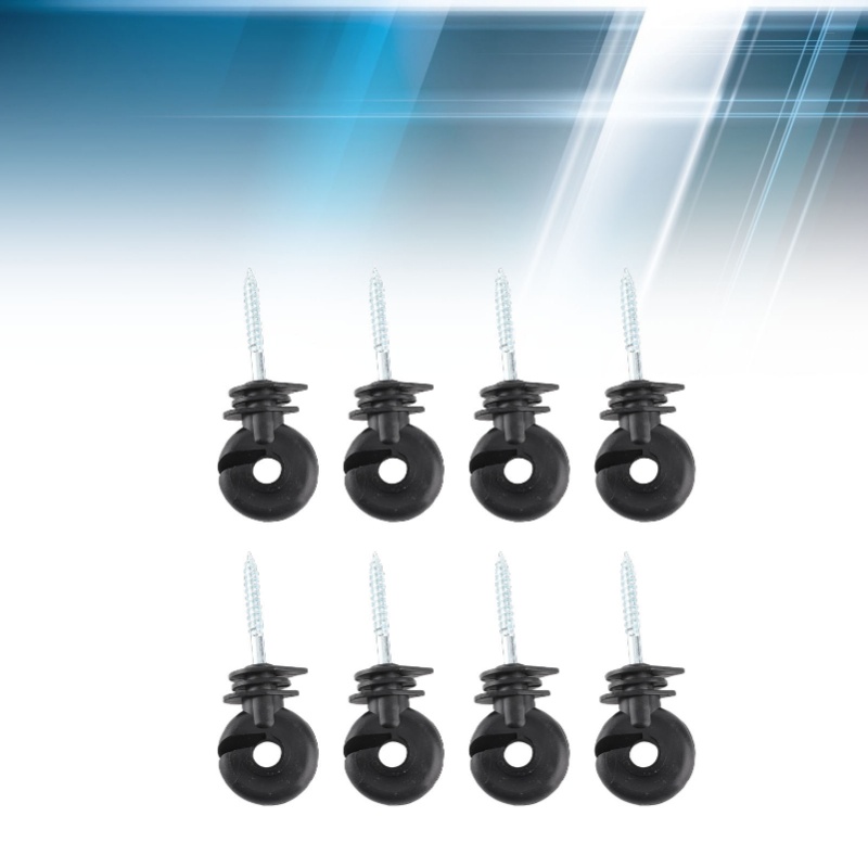 Electric Fence Insulator Post - 100 шт. коротких винтовых кольцевых изоляторов