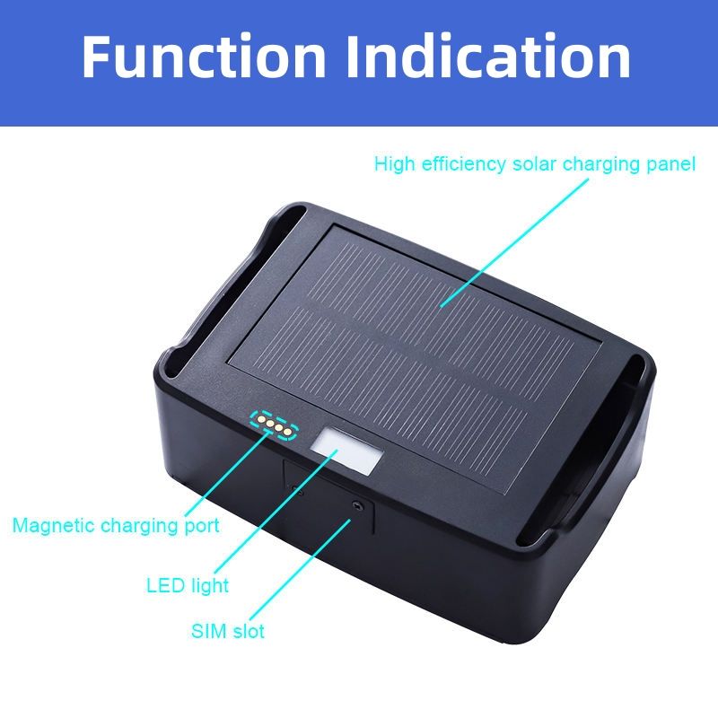 Animal Gps Tracker 4G Solar - Водонепроницаемый GPS-трекер для животных с солнечной
