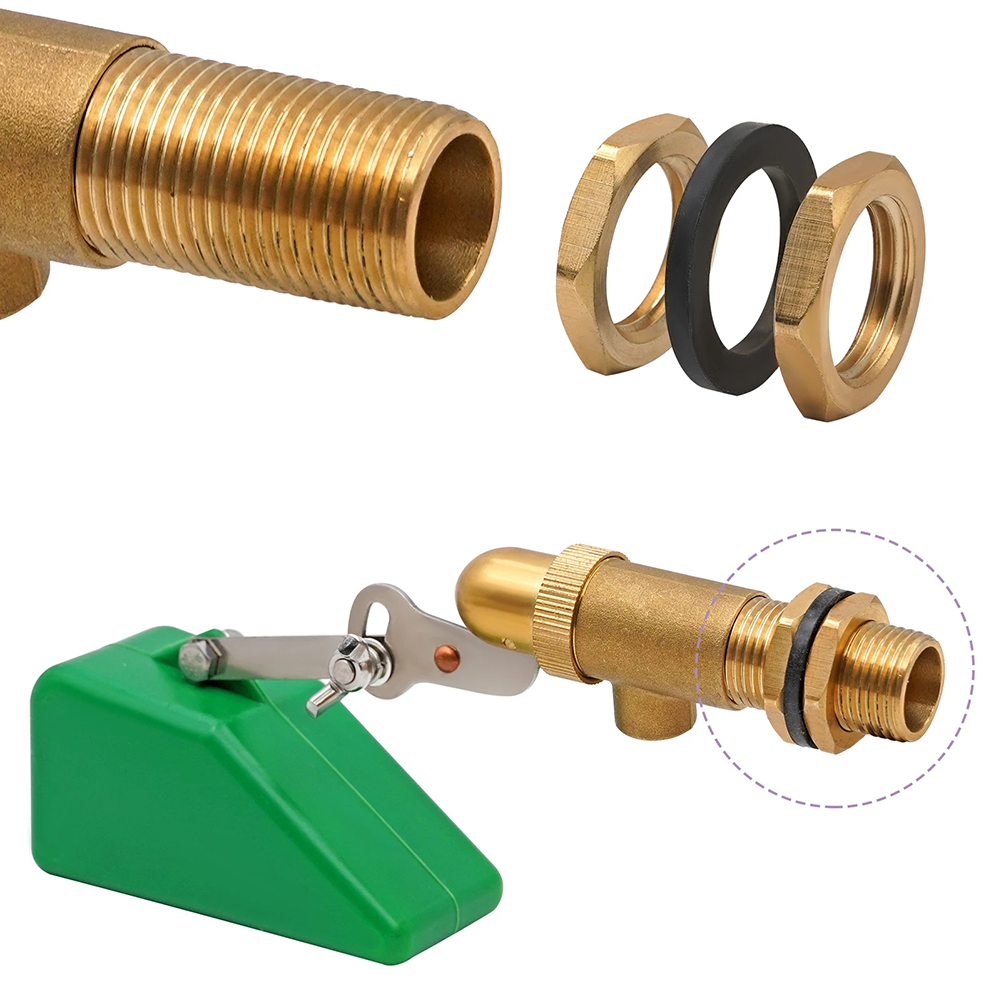 Livestock Water Trough Float Valve - Латунный поплавковый клапан 1/2 дюйма для