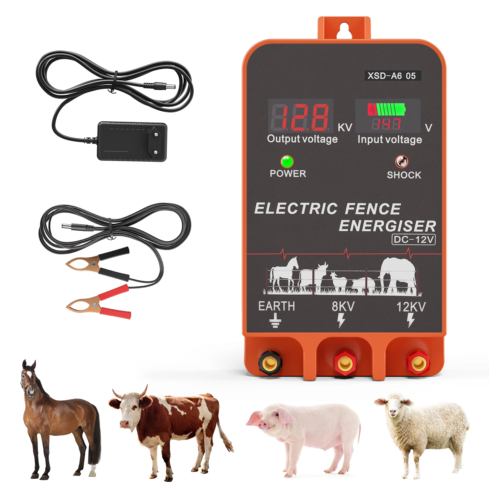 Livestock Fence Energizer 12V - Электрический ограждающий прибор a*-5 KM, 2
