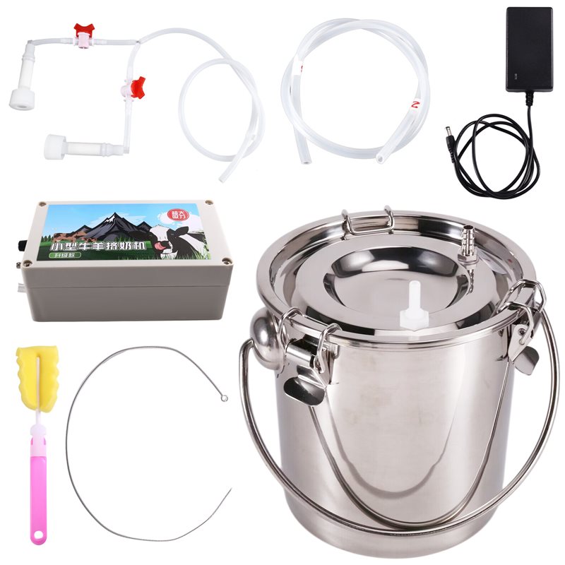 Goat Milking Machine Portable - Вакуумный пульсирующий доильный аппарат 3 л,