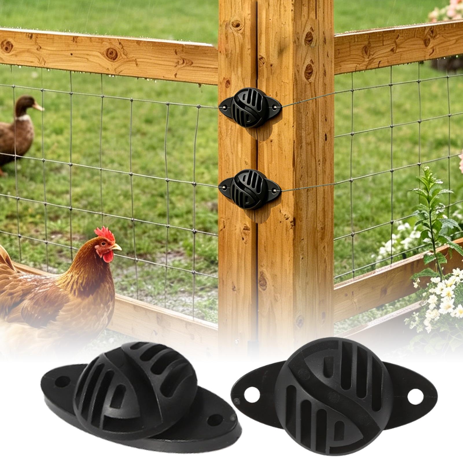 Electric Fence Insulator Post - Изоляторы для электрических ограждений, 100 штук,