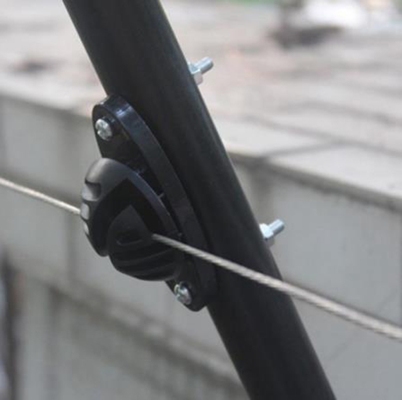 Electric Fence Insulator Post - 10 шт./партия, пластиковые изоляторы из алюминиевого