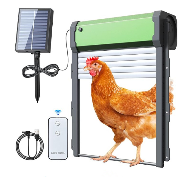 Automatic Chicken Door Opener Solar - Автоматическая дверца для курятника с солнечным