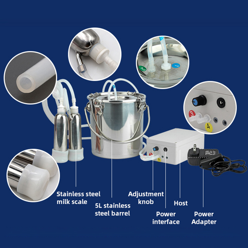 Электрическая пульсирующая дои – обзор и цена Goat Milking Machine Portable