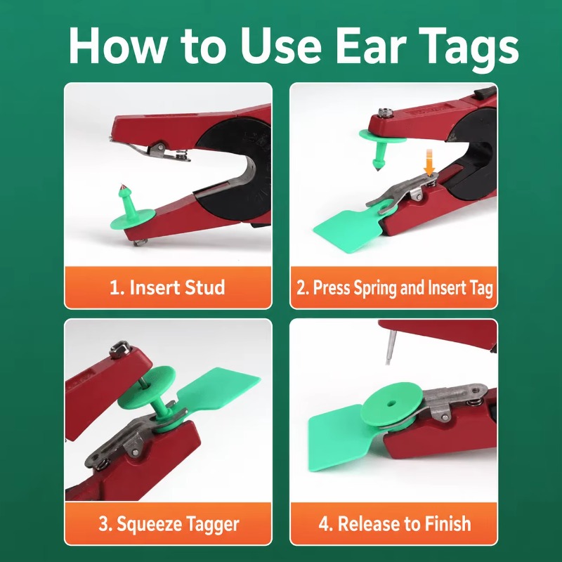 Высококачественный металлическ – обзор и цена Cattle Ear Tag Applicator