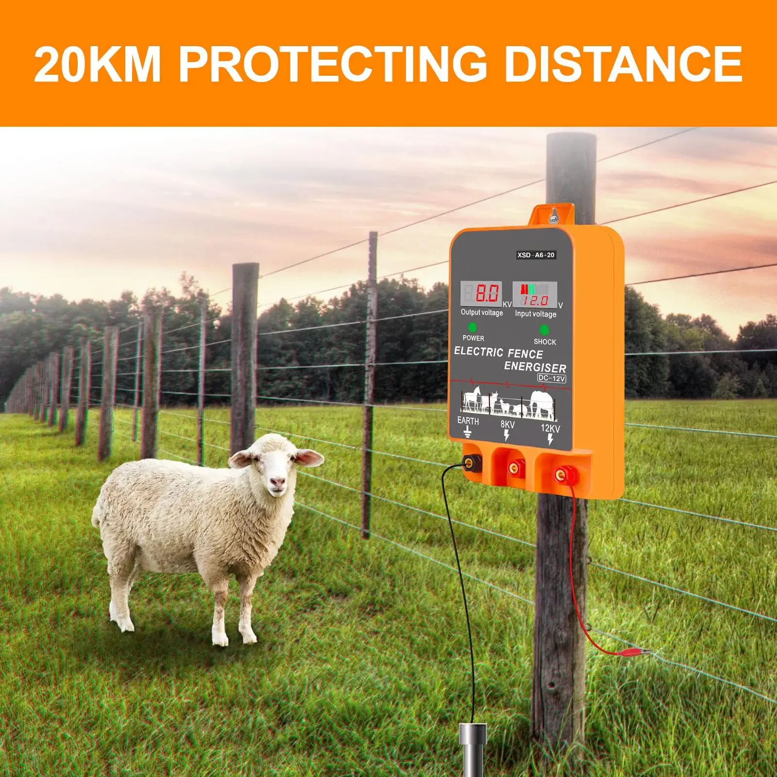 Электрический ограждающий комп – обзор и цена Livestock Fence Energizer 12V