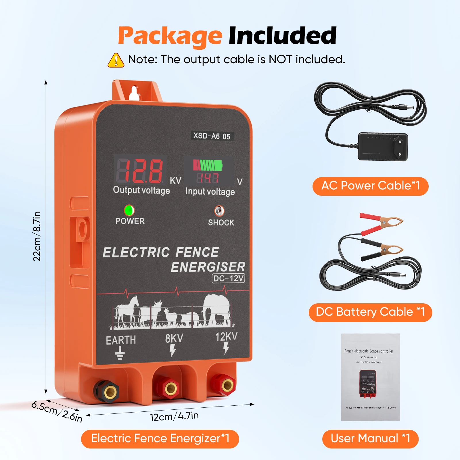 Электрический ограждающий приб – обзор и цена Livestock Fence Energizer 12V
