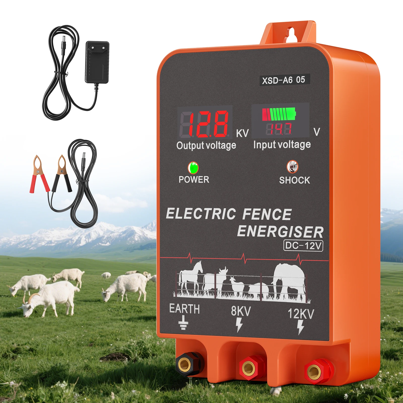 Электрический ограждающий приб – обзор и цена Livestock Fence Energizer 12V