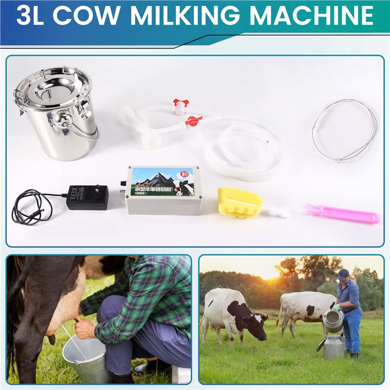Вакуумный пульсирующий доильны – обзор и цена Goat Milking Machine Portable