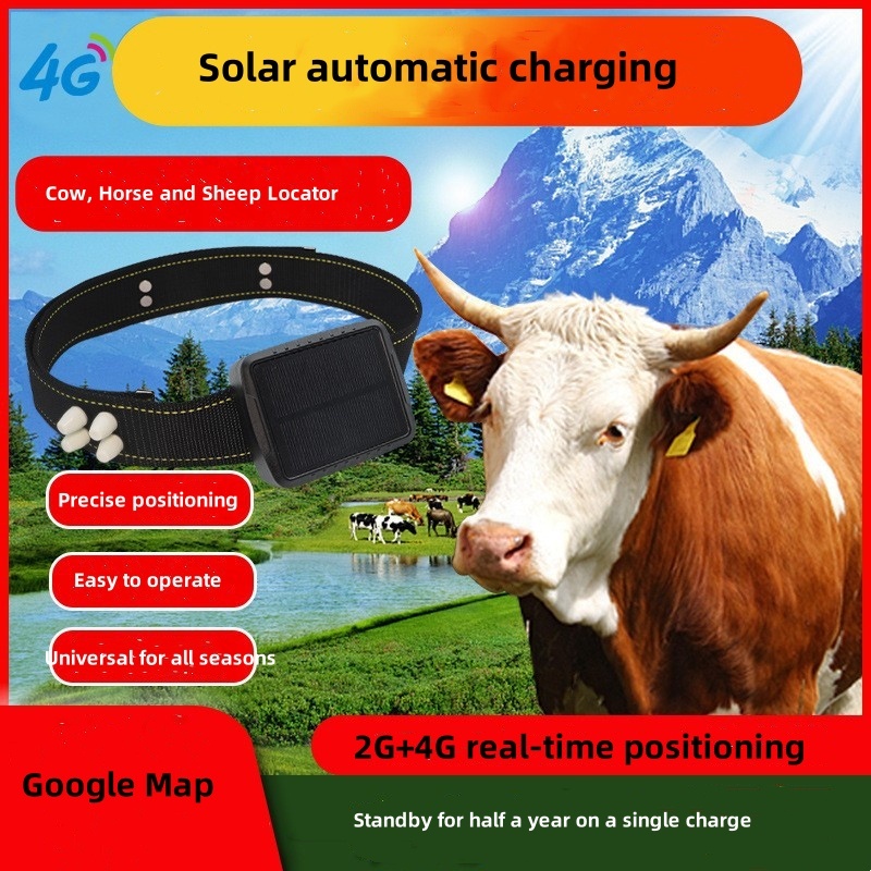 2025 Трекер для животных 4G, о – обзор и цена Gps Tracker Cattle Collar