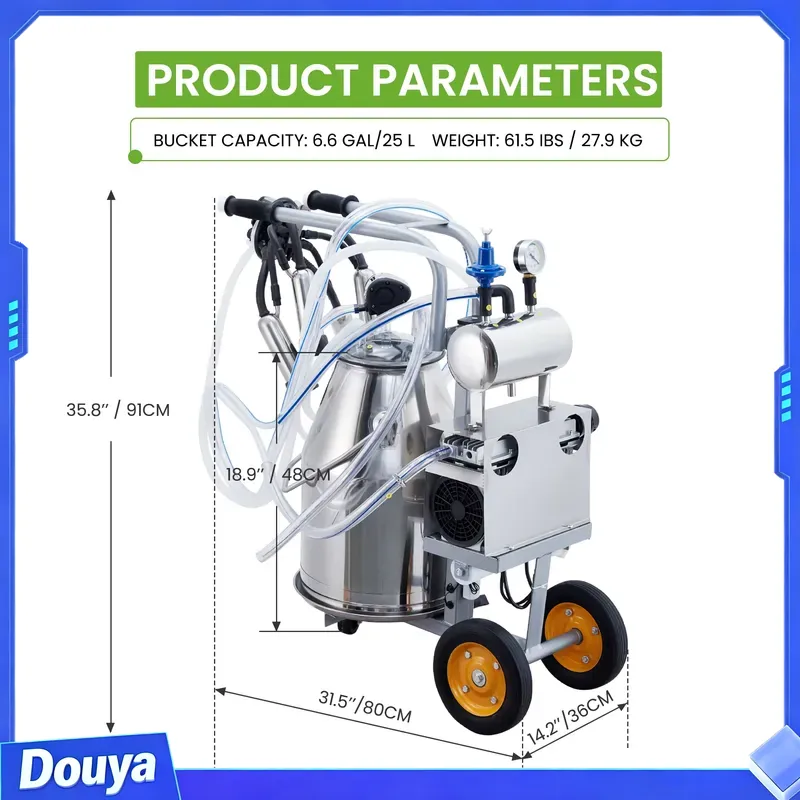 Электрическая доильная машина  – обзор и цена Goat Milking Machine Portable