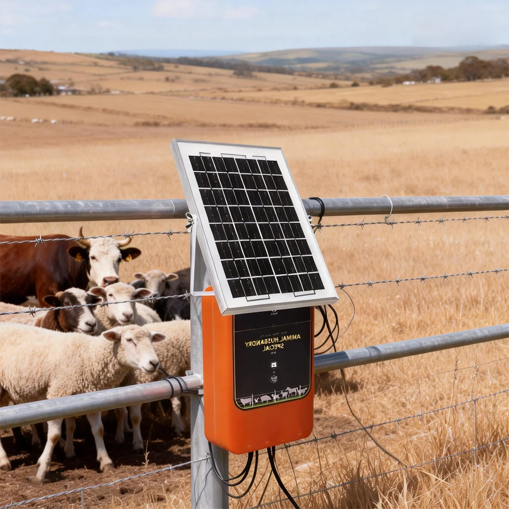 12 кВ, 1,2 Дж, 10 км, солнечны – обзор и цена Livestock Fence Energizer 12V