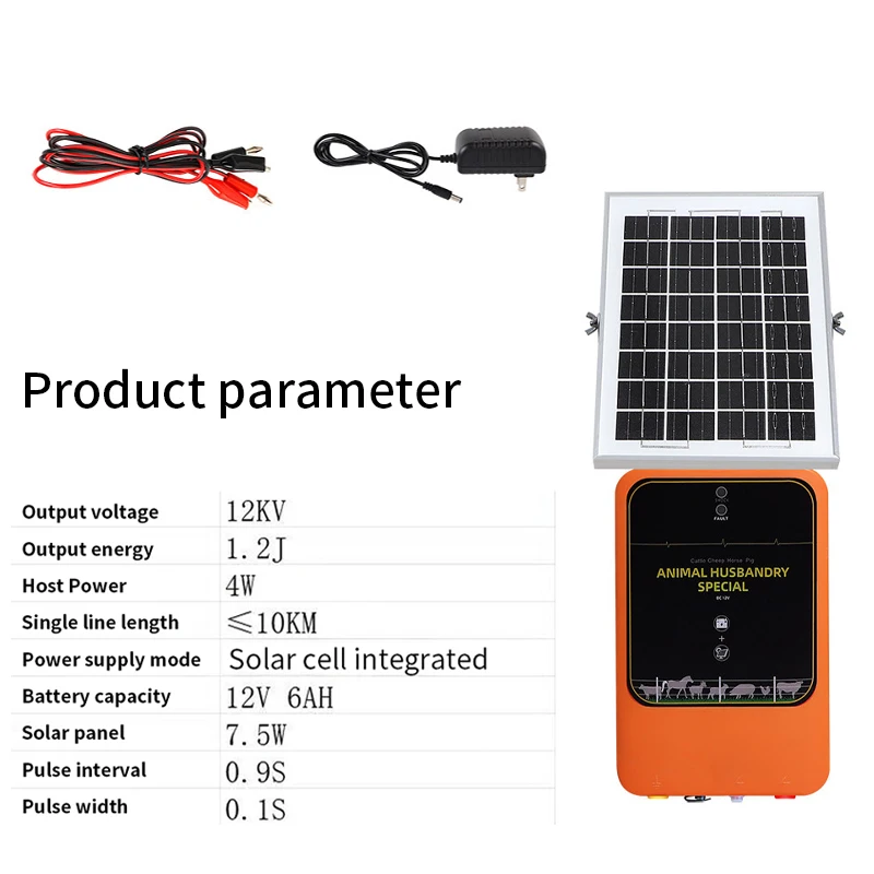 12 кВ, 1,2 Дж, 10 км, солнечны – обзор и цена Livestock Fence Energizer 12V