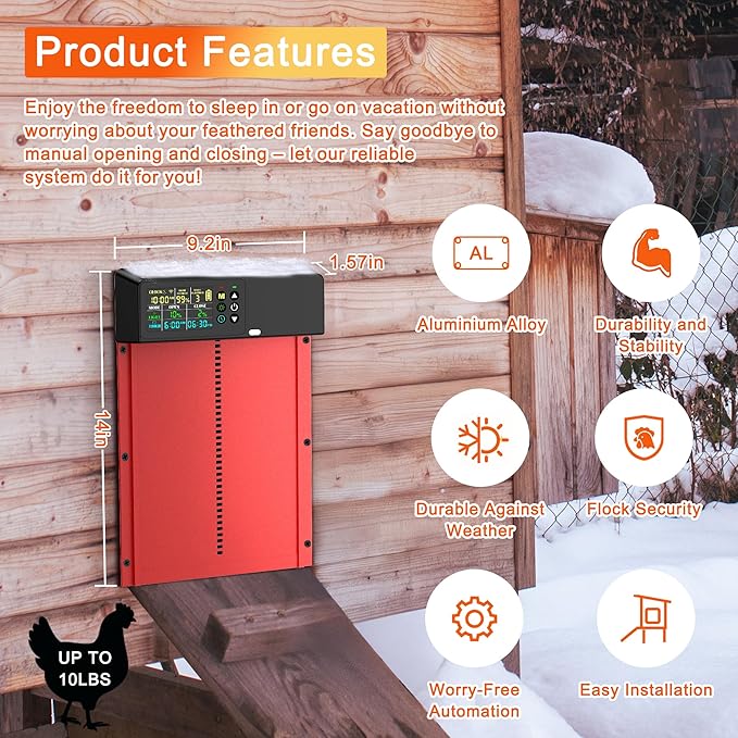 Автоматический открыватель две – обзор и цена Automatic Chicken Door Opener Solar