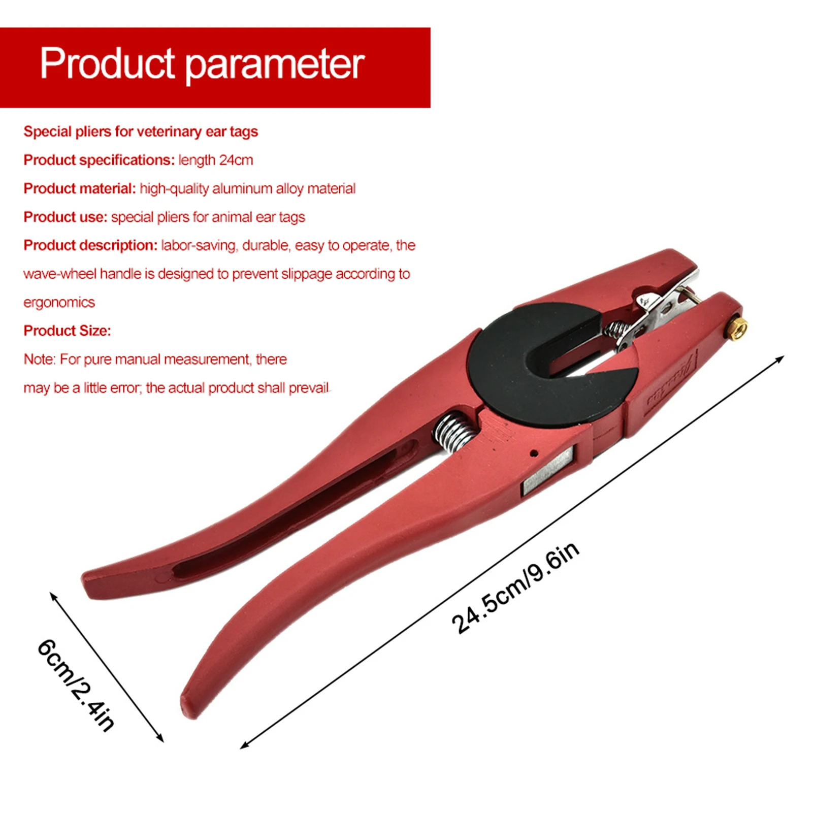 Красные эргономичные щипцы для – обзор и цена Cattle Ear Tag Applicator