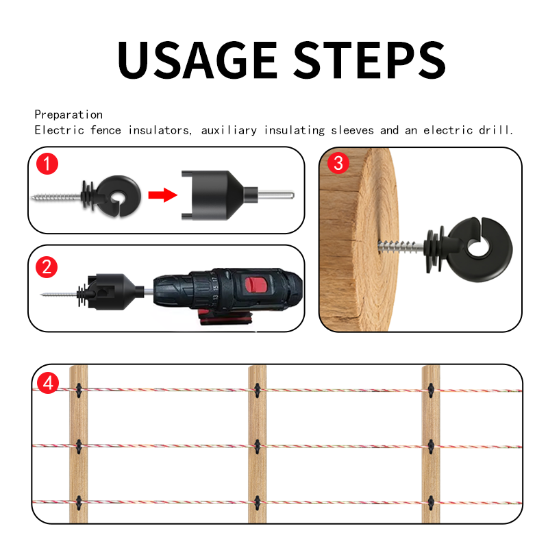80 шт. изоляторов для электрич – обзор и цена Electric Fence Insulator Post