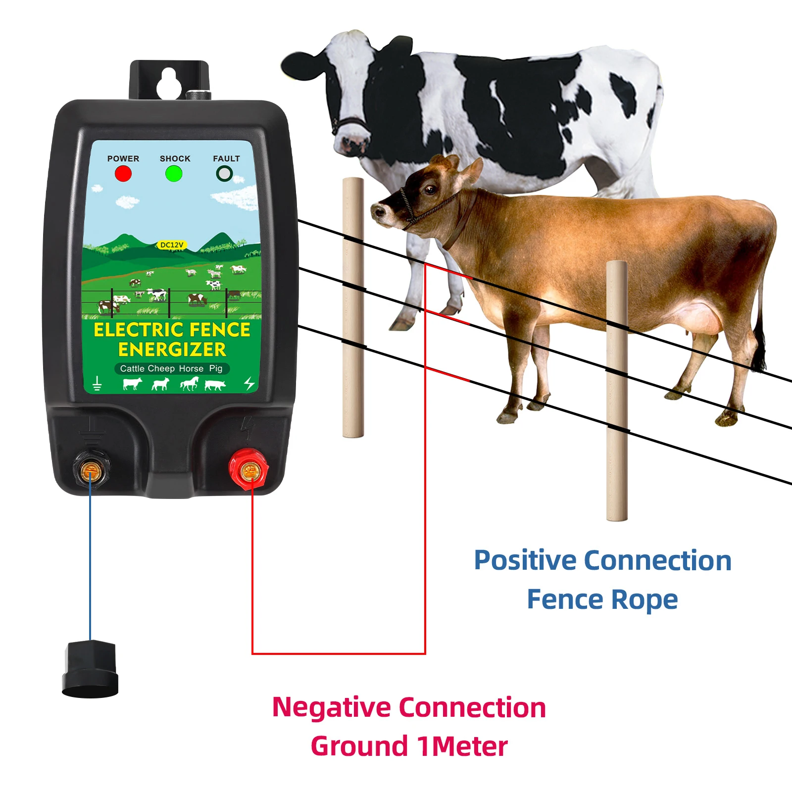 Контроллер зарядного устройств – обзор и цена Livestock Fence Energizer 12V