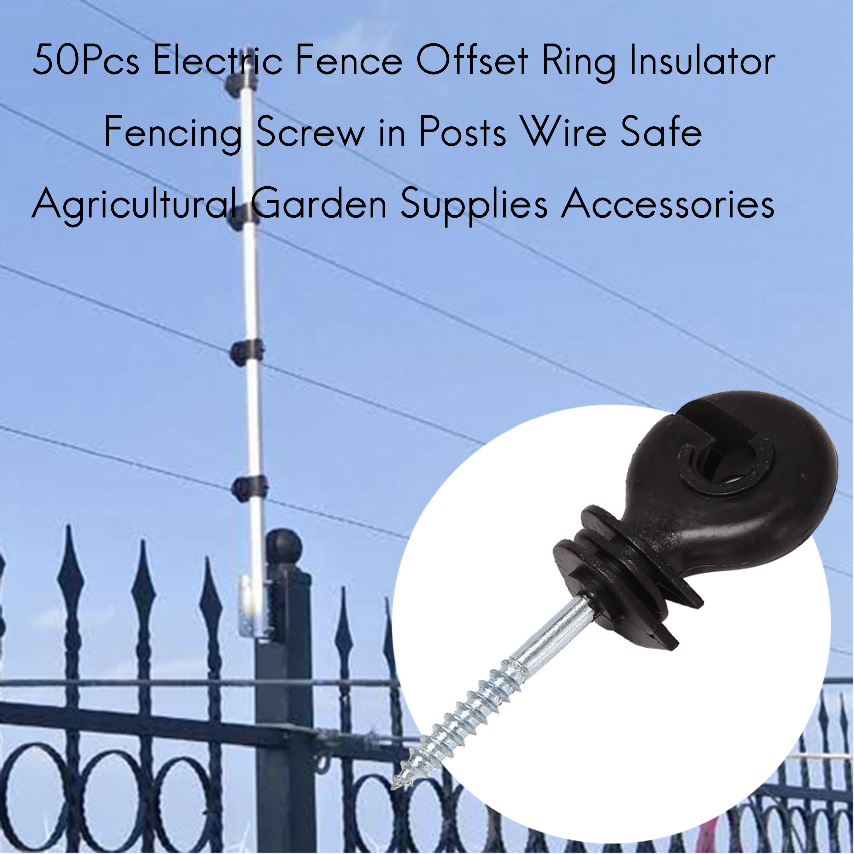 GTS 50 шт. Изоляторы-кольца дл – обзор и цена Electric Fence Insulator Post