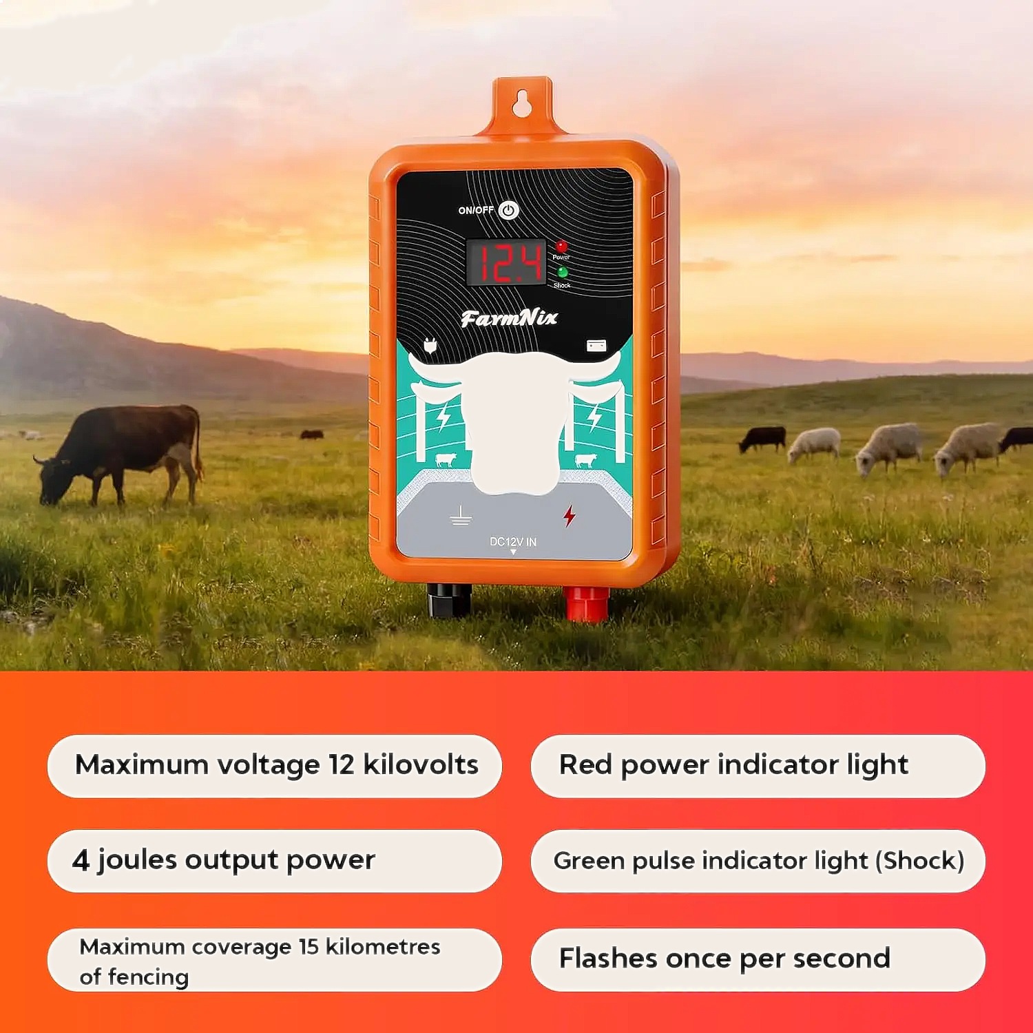 Электронный контроллер для эле – обзор и цена Livestock Fence Energizer 12V